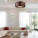 Ver imagem 4 de Pendente / Plafon Soho Cromado Transp e Cobre (d)40cm (a)23cm 5xg9 125w - Pd002co