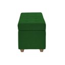 Ver imagem 5 de Canto Alemão Recamier Bau + Painel Madri 90cm Suede Verde - Inova Decor