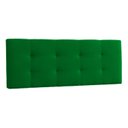 Ver imagem 6 de Canto Alemão Recamier Bau + Painel Madri 90cm Suede Verde - Inova Decor