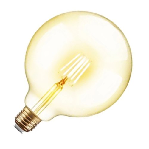 Lampada de Led Multi Filamento Retro Ballon 30W Vintage Iluminaçao 380lm  Luz Ralos e Torneiras G125