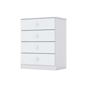 Ver imagem 4 de Quarto de Bebê Completo Labirinto 2 Peças (1 Berço + 1 Cômoda) Qi98 Branco - Henn