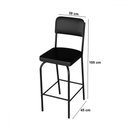Ver imagem 3 de Mesa Bistrô com 2 Banquetas Milão Preto - Art Panta