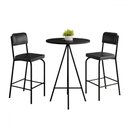 Ver imagem 2 de Mesa Bistrô com 2 Banquetas Milão Preto - Art Panta