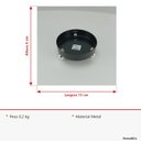 Ver imagem 5 de Bandeja Decorativa de Metal Preto 6x15x15cm Servir Mesa Organizar Café Aparador