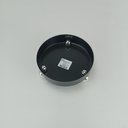 Ver mais imagens de Bandeja Decorativa de Metal Preto 6x15x15cm Servir Mesa Organizar Café Aparador