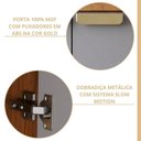 Ver mais imagens de Cozinha Modulada 4 Peças com 1 Balcão e 3 Armários Aéreo Elena Cinamomo/Platina