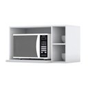 Ver imagem 1 de Armário de Cozinha Modulado Suporte Nicho P/ Microondas Americana 80x44cm Branco - Henn