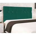 Ver imagem 3 de Cabeceira Estofada Box Casal Encosto para Cama Audi X1 144x126 Azul Tiffany