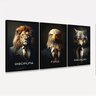 Quadros Decorativos Trio Disciplina Foco Execução Premium - 1