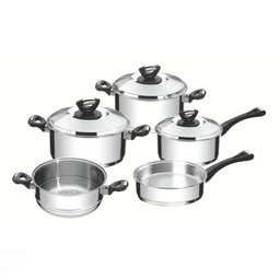 Jogo de Panelas Tramontina Solar Baquelite em Aço Inox Fundo Triplo com Cabos e Alças de Baquelite 5 - 1