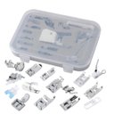 Ver imagem 3 de Kit de Calcador Sapata com 15 Peças Máquina de Costura Doméstica - 66001