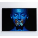 Ver mais imagens de Quadro Mulher com Borboleta - 90x60 Cm - Vidro Impresso
