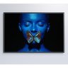 QUADRO MULHER COM BORBOLETA - 90x60 cm - Vidro Impresso - 5