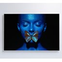 Ver imagem 6 de Quadro Mulher com Borboleta - 90x60 Cm - Vidro Impresso