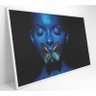 QUADRO MULHER COM BORBOLETA - 90x60 cm - Vidro Impresso - 7