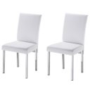 Ver imagem 1 de Kit 2 Cadeiras Vitória para Sala de Jantar-Assento sintético branco GAT MAGAZINE