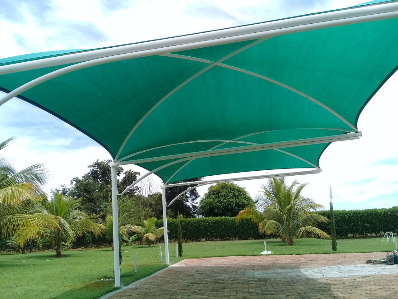Tela Toldo 90% Verde 3x1,5 Bainha Ilhós - 3