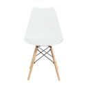 Ver imagem 4 de Conjunto Mesa Redonda Eames Madeira 90cm + 4 Cadeiras Saarinen Dsw Sala Cozinha Jantar La Mobilia