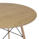 Ver mais imagens de Conjunto Mesa Redonda Eames Madeira 90cm + 4 Cadeiras Saarinen Dsw Sala Cozinha Jantar La Mobilia