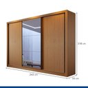 Ver imagem 2 de Guarda Roupa Casal Europa com 3 Espelho 3 Portas -Mt- Rei de Casa Carvalho