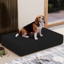 Ver imagem 2 de Puff Pet Cama Estofada para Cachorro Marley L02 Suede Preto - Inoviza