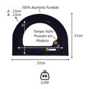 Ver imagem 2 de Porta de Forno Americana Vidro Fogão a Lenha Iglu G 37x31cm Metal Mig 1865mtm