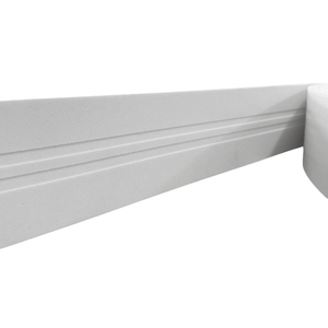 Moldura Guarnição Rodameio Eva Autocolante Sol 7cmx5mm 25 Metros - Branco