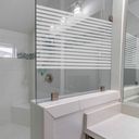 Ver imagem 3 de Pelicula Adesivo Eletrostatica Vidro Jateado Faixas