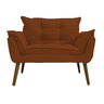 Namoradeira para Sala Opala Suede Terracota - 5