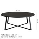 Ver mais imagens de Conjunto Mesa de Centro Sala de Estar 27960 Preto Artesano