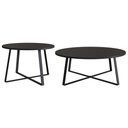 Ver imagem 1 de Conjunto Mesa de Centro Sala de Estar 27960 Preto Artesano