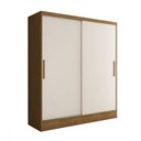 Ver imagem 3 de Guarda-roupa Solteiro Swift 2 Portas 2 Gavetas Cinamomo/branco - Panorama Móveis