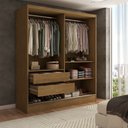 Ver imagem 6 de Guarda-roupa Solteiro Swift 2 Portas 2 Gavetas Cinamomo/branco - Panorama Móveis