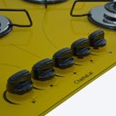 Ver imagem 3 de Cooktop Gás 5 Bocas Ultra Chama 127/220 Amarelo