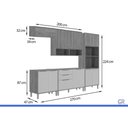 Ver imagem 4 de Cozinha Completa 5 Peças Divina CZ618 Cinamomo/Titanium MGM