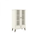 Ver imagem 2 de Cristaleira 2 Portas 70cm Retrô Bege/Off White