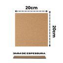 Ver imagem 2 de Chapas em MDF 20x20cm 10 Unidades Artesanato Quadros MDF Cru