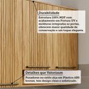 Ver imagem 4 de Armário Aéreo de Cozinha 120cm com 3 Portas Frisadas e Nicho 100% Mdf Itália Espresso Móveis