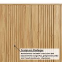 Ver imagem 6 de Armário Aéreo de Cozinha 120cm com 3 Portas Frisadas e Nicho 100% MDF Itália Yescasa Amarelo/Amêndoa