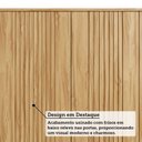 Ver imagem 5 de Armário Aéreo de Cozinha 120cm com 3 Portas Frisadas e Nicho 100% Mdf Itália Espresso Móveis