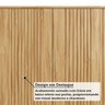 Armário Aéreo de Cozinha 120cm com 3 Portas Frisadas e Nicho 100% Mdf Itália Espresso Móveis - 5