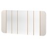 Kit Aparador Buffet com Cristaleira e Espelho Verbena N01 Off White Ypê - Lyam Decor - 12