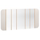 Ver imagem 3 de Kit Aparador Buffet com Cristaleira e Espelho Verbena N01 Off White Ypê - Lyam Decor