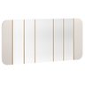 Kit Aparador Buffet com Cristaleira e Espelho Verbena N01 Off White Ypê - Lyam Decor - 10