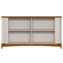 Ver imagem 4 de Kit Aparador Buffet com Cristaleira e Espelho Verbena N01 Off White Ypê - Lyam Decor