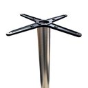 Ver imagem 4 de Mesa Pisa Beta Bistrô Fratini 107,50cm (a) Disco Redondo Inox Tampo Mdp Redondo Grafito 80cm (l)