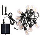 Ver imagem 2 de Varal Solar 20 Lampadas 12 Metros Placa Solar Led Filamento Cordao Decoraçao Festa Jardim Quintal Il