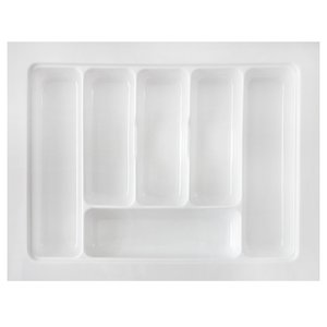 Organizador Divisor de Talheres para Gaveta M04 Bandeja 57,2x44 Cm Separador Branco - Inoviza