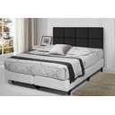Ver imagem 2 de Cabeceira de Cama Estofada Casal 160cm Preta Lisa - Rede Móveis