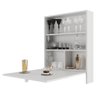 Armário Multiuso de Parede com Mesa Auxiliar Seven ME100 Branco Moville Movelaria - 8